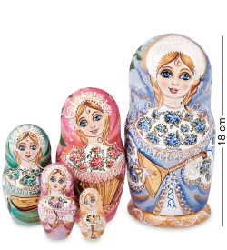 Народные промыслы МР-44/ 2-D Матрешка 5м «Василина с балалайкой»