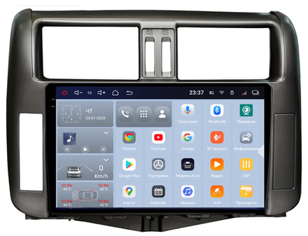 Магнитола для Toyota Land Cruiser Prado 150 2009-2013 - Redpower 85065G PRO/PROmax ТОП звук, 2K QLED, Android 14, CarPlay, 4G SIM-слот