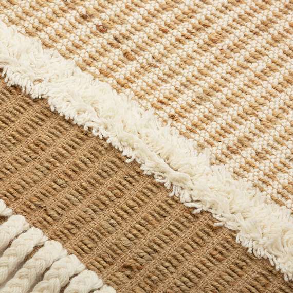 Ковер из джута и шерсти Mumbai из коллекции Ethnic, 70x160см