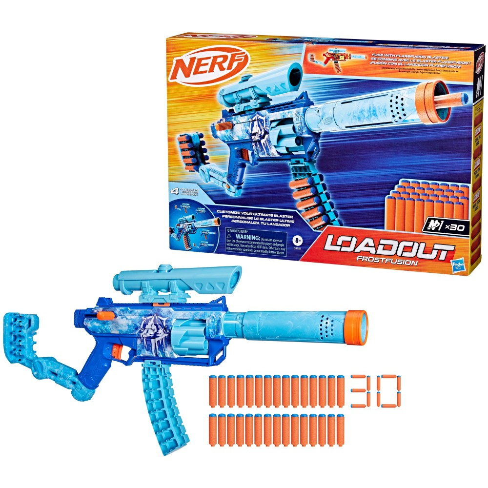 Hasbro G3157 — Бластер Nerf Loadout «Frostfusion» с 30 стрелами G3157 — фото 1