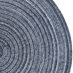 Салфетка на стол 38см плетеная «Круги» синий