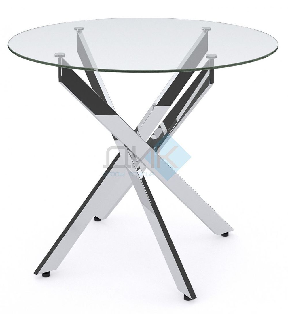 Стол DikLine R90 опоры хром