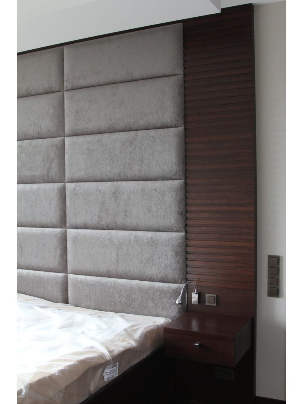 Мягкие панели; Стеновая панель; Изголовье для кровати 30х80см, 3 шт в комплекте