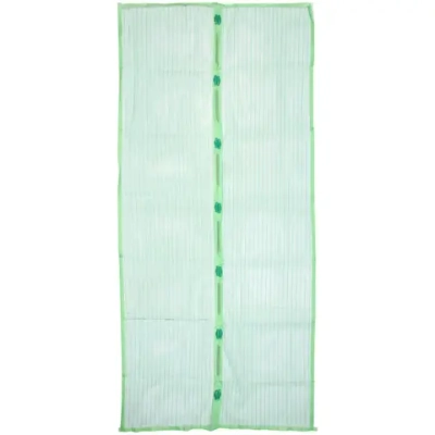 Антимоскитная сетка дверная на магнитах 100*210см «Элис» зелёная ДоброСад