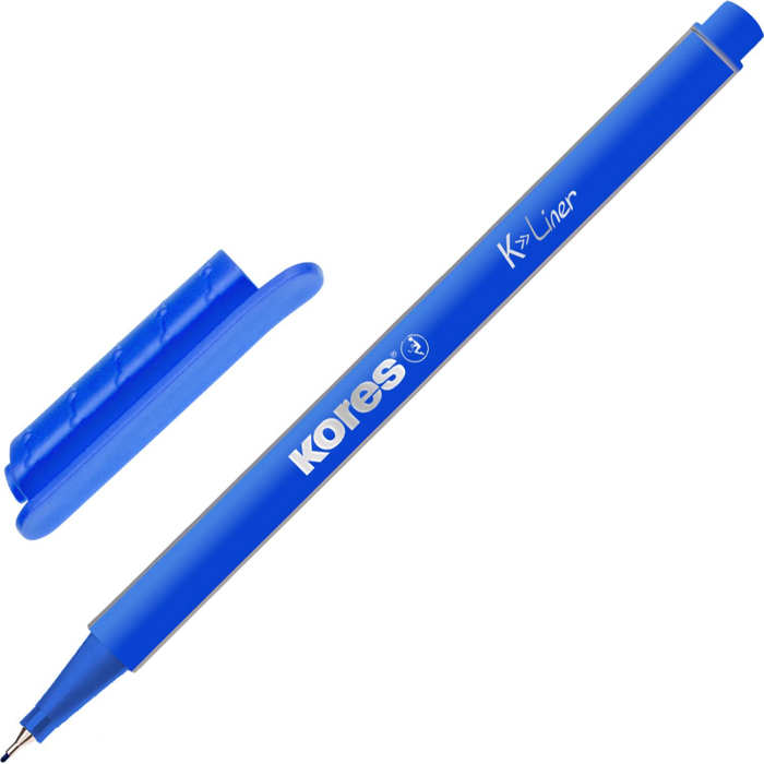 Линер Kores 0,4мм синий 28101