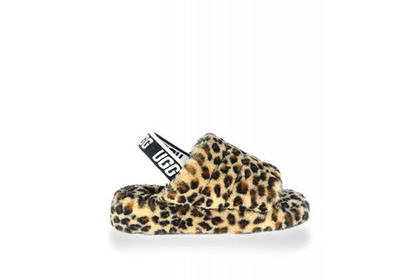 UGG Fluff Yeah Slide-Leopard