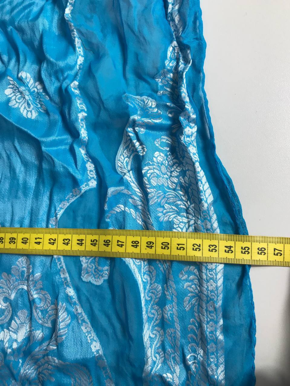 Палантин цвета морской волны