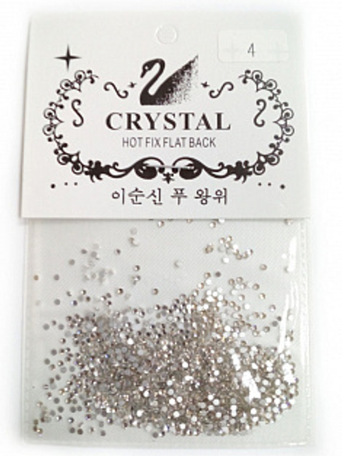 Стразы "Лебедь" 1440 шт №04 белые