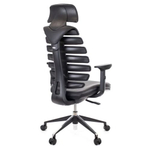 Офисное кресло Everprof Ergo Black, Кожа