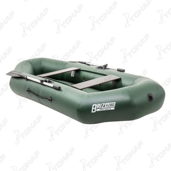 Лодка Тонар Бриз А280 (надувное дно) зеленый