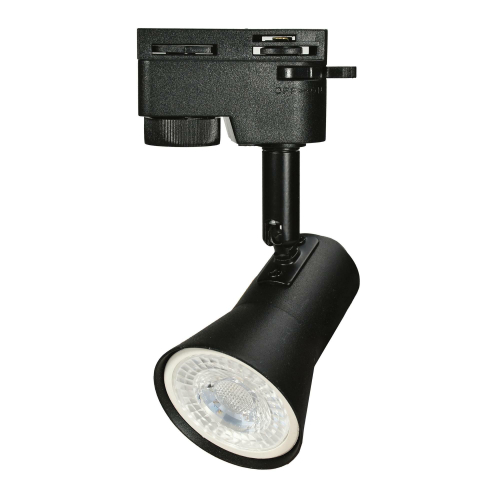 UBL-Q323 GU10 BLACK Светильник-прожектор трековый. Под лампу GU10. Корпус черный. ТМ Volpe