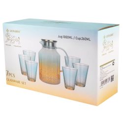 Lenardi 200-043 Набор графин 1800мл и 6 стаканов 260мл в под.уп.(х8) Стекло