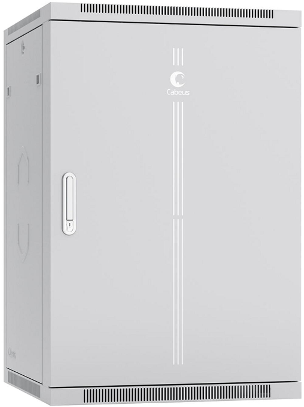 Шкаф настенный 19", 18U Cabeus SH-05F-18U60/45m-R