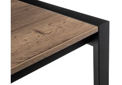 Стол Центавр 120(160)х70х75 дуб велингтон / черный матовый