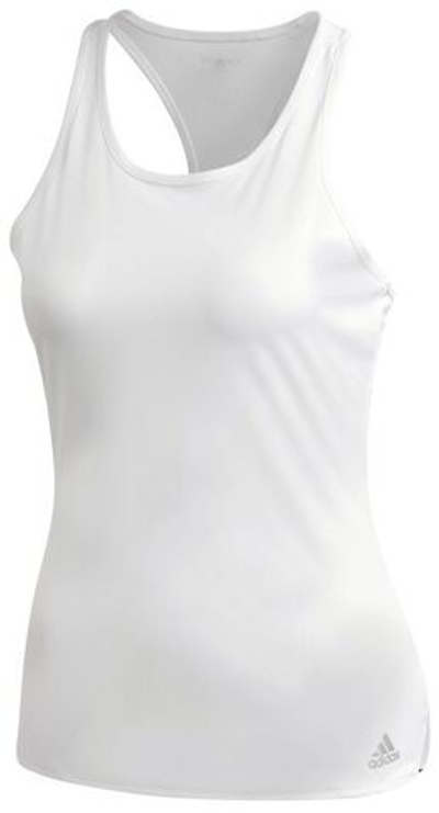 Женский топ теннисный Adidas Club Tank - white/matte silver/black