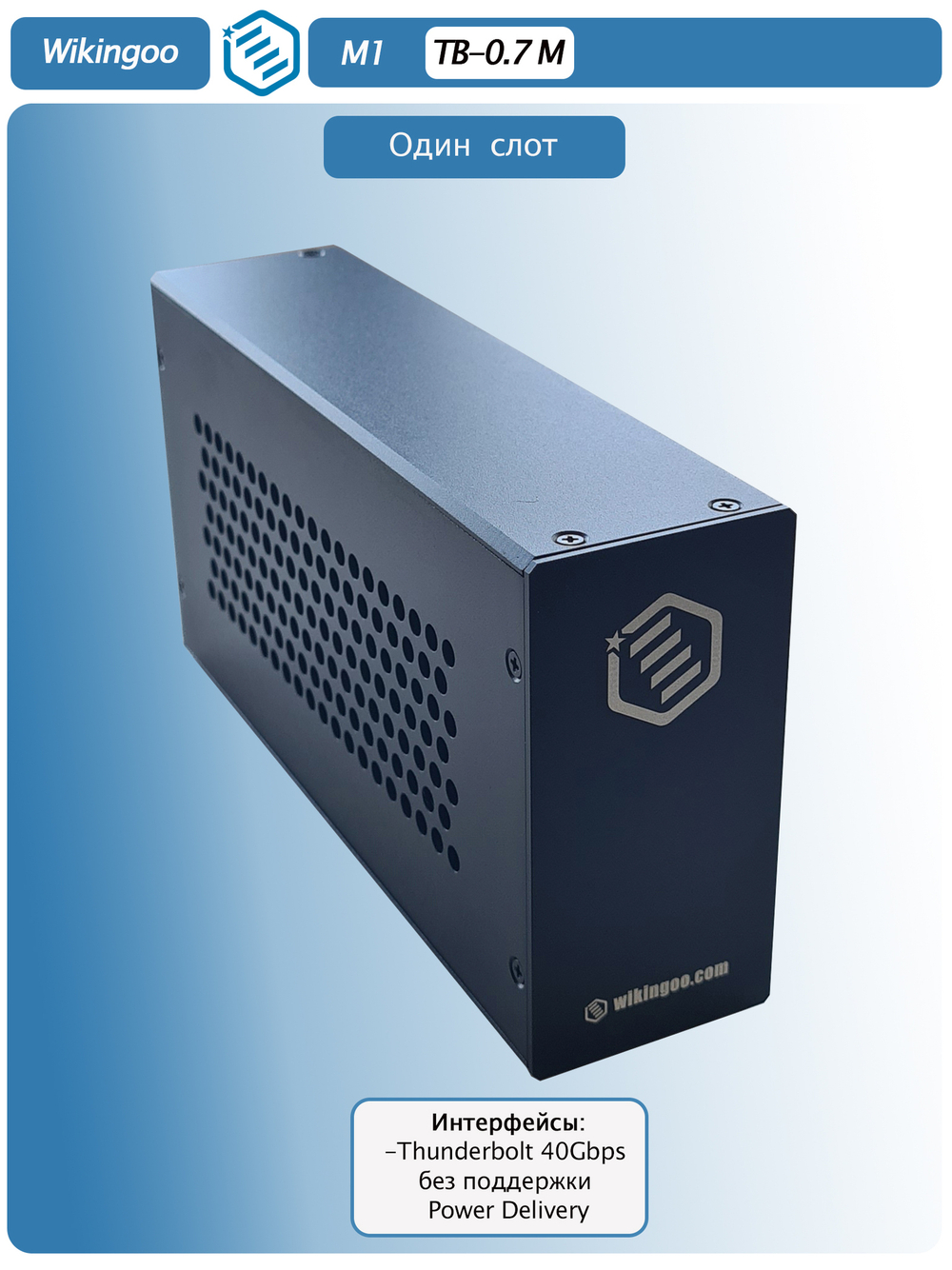 Внешний корпус Wikingoo M1, Thunderbolt 3/4.