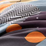 Комплект постельного белья Делюкс Сатин 100% хлопок на резинке LR459