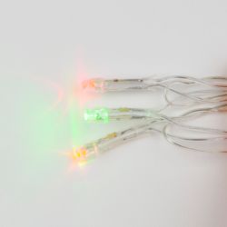 ULD-S0280-020-DTA MULTI IP20 Гирлянда светодиодная с контроллером. 20 светодиодов. 2.8 м. разноцветная. IP20. провод прозрачный.