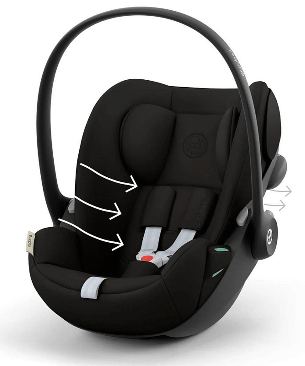 Коляска Cybex Coya Matt Black Frame Cloud G i-Size Magic Black 2 в 1 Leaf Green с дождевиком