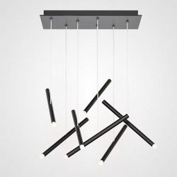 Люстра Dutti D0068 Led Chandelier Modern 7 Black By Imperiumloft