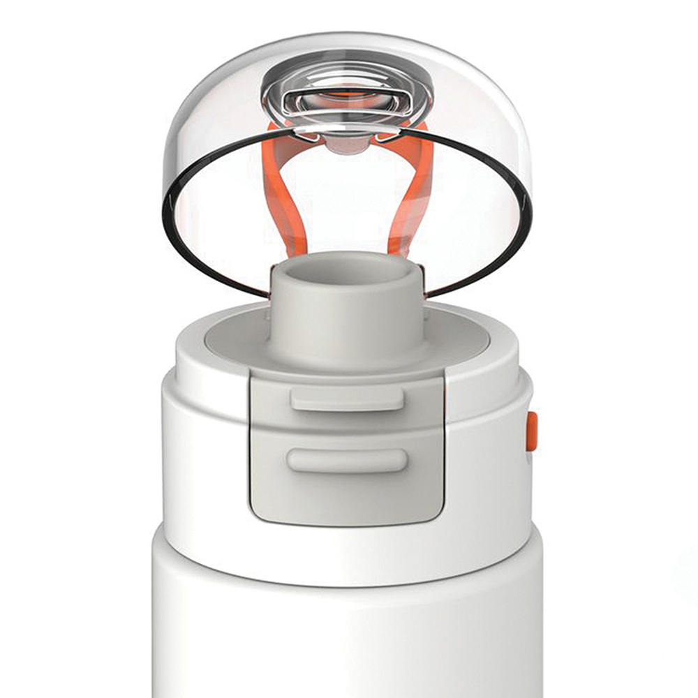 Термобутылка zoku flip top, 500 мл, белая