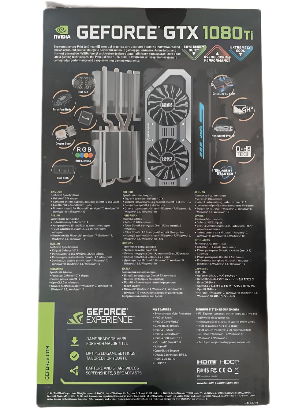 Видеокарта Palit GeForce GTX 1080 Ti Super JetStream 11Gb