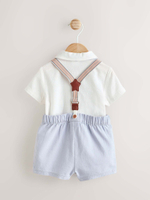 Комбинезон и боди в комплекте для малышей Next E47-905, Белый, Голубой