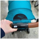 Коляска прогулочная Babalo 2022 Изумруд текстиль на белой раме с сумкой