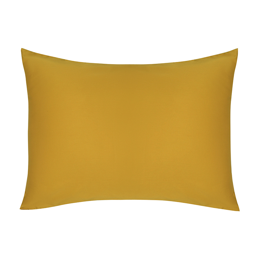 Комплект постельного белья из премиального сатина горчичного цвета из коллекции essential, 150х200 см