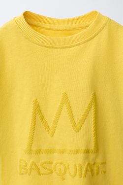 ZARA ФУТБОЛКА BASQUIAT®, ЖЕЛТЫЙ