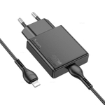 Зарядное устройство для Lightning Hoco N37 PD20W+QC3.0 (black)