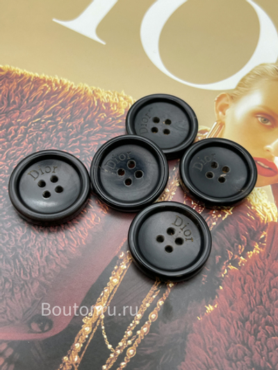 Пуговицы Ди. роговые коричневые (натуральный рог)