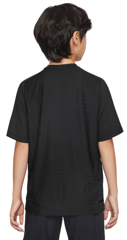 Футболка для мальчика теннисная Nike Multi Kids Dri-Fit ADV Short Sleeve - black/anthracite/white