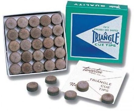 Коробка наклеек для кия "Triangle" 11 мм (50 шт)