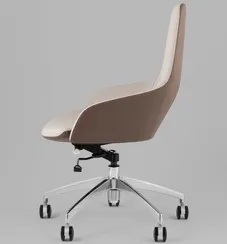 Кресло офисное Soulo светло-серый, коричневый