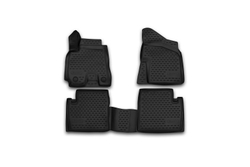 Коврики Standard, 3D в салон CHERY Tiggo, 2013-  4 шт. (полиуретан, чёрные) Element.CARCHE10001