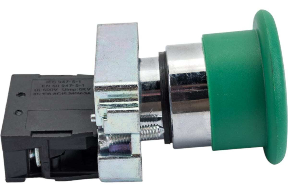 Кнопка управления LAY5-BC31 "Грибок" 1з зеленая IEK