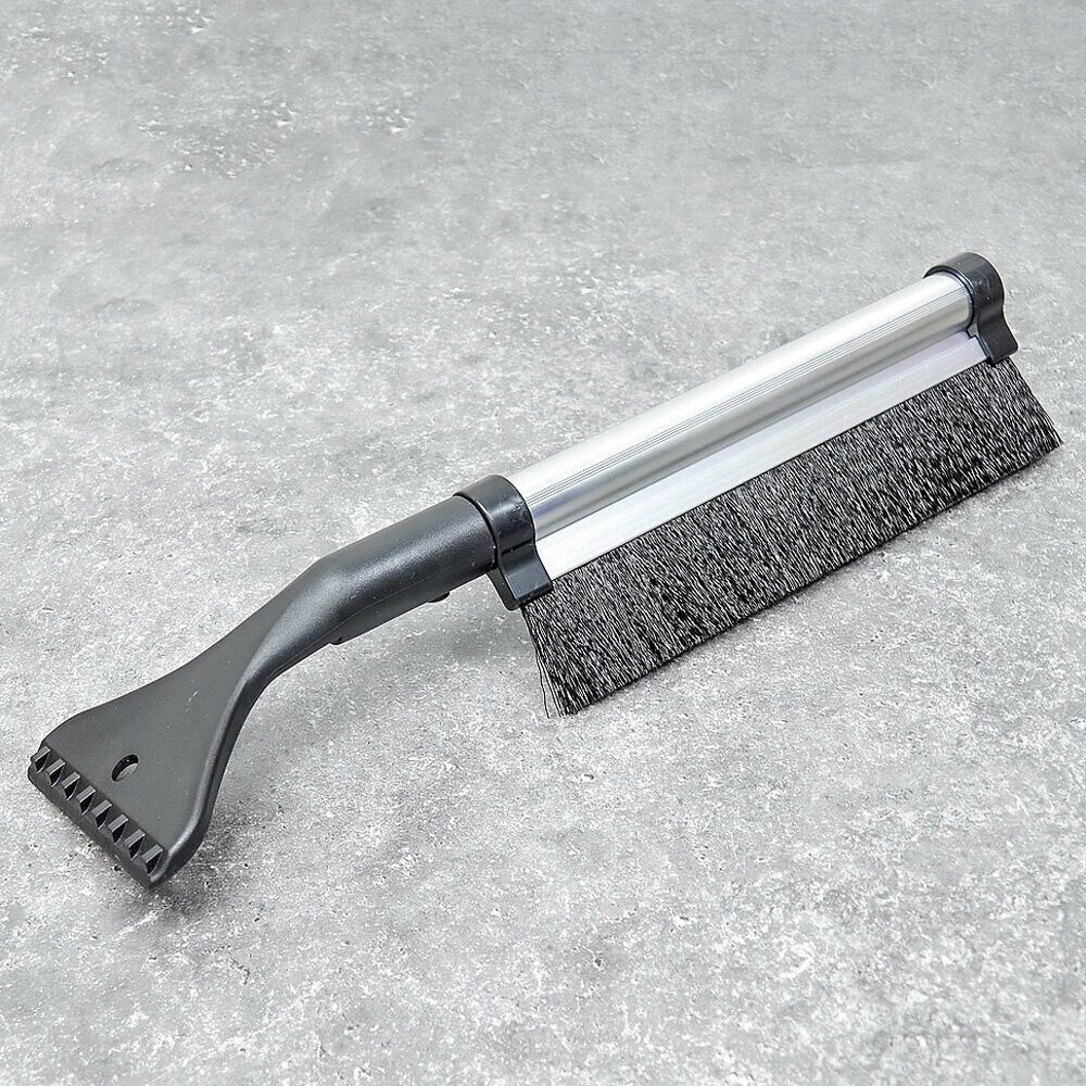 Щетка автомобильная для снега со скребком "Телескоп", 42-62см, алюминий