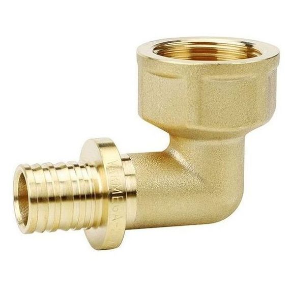 Угол VARMEGA Slide-fit 90 гр., ВР, 20x3/4quot;, аксиальный, латунь, VM51514