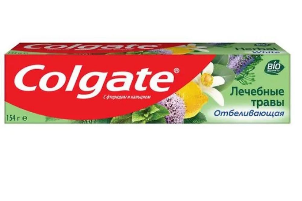 Зубная паста "Колгейт" лечебные травы(отбеливающая) 154г