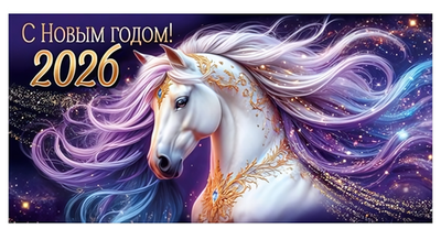 Конверт для денег "С Новым годом! 2026" (символ года) 30001255