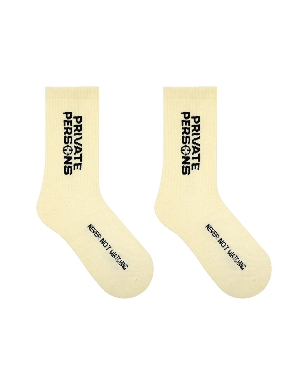 PP LOGO SOCKS LEMON