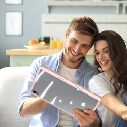 Чехол книжка розового цвета для планшета Samsung Galaxy Tab S11, серия Magi Series Case от Dux Ducis