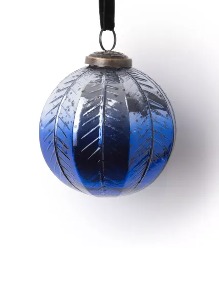 Винтажный стеклянный шар Байкальская сказка 10 см., 1 шт., Karlsbach (13525)