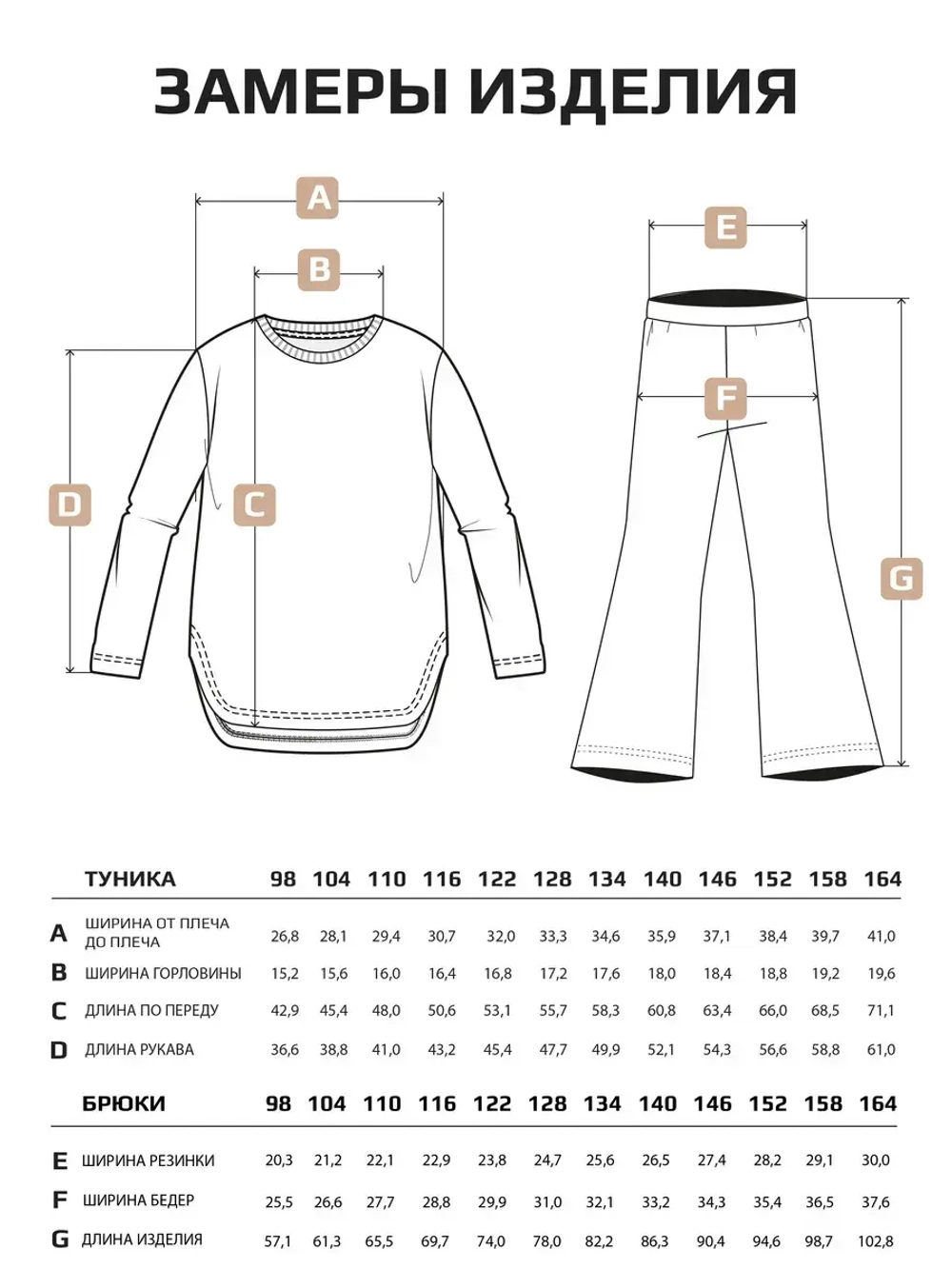 Костюм для девочки с брюками на осень