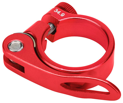 Зажим подседельной трубы BLF-Z1 34,9 мм с эксцентриком, алюминиевый красный/15071