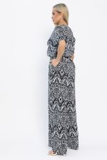 Комбинезон Сайрес (черно-белый) К13615-7М LT Collection