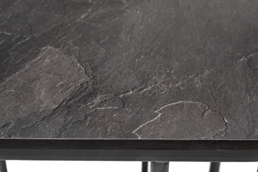 "Женева" интерьерный стол из HPL шестиугольный, D40, H55, цвет "серый гранит"