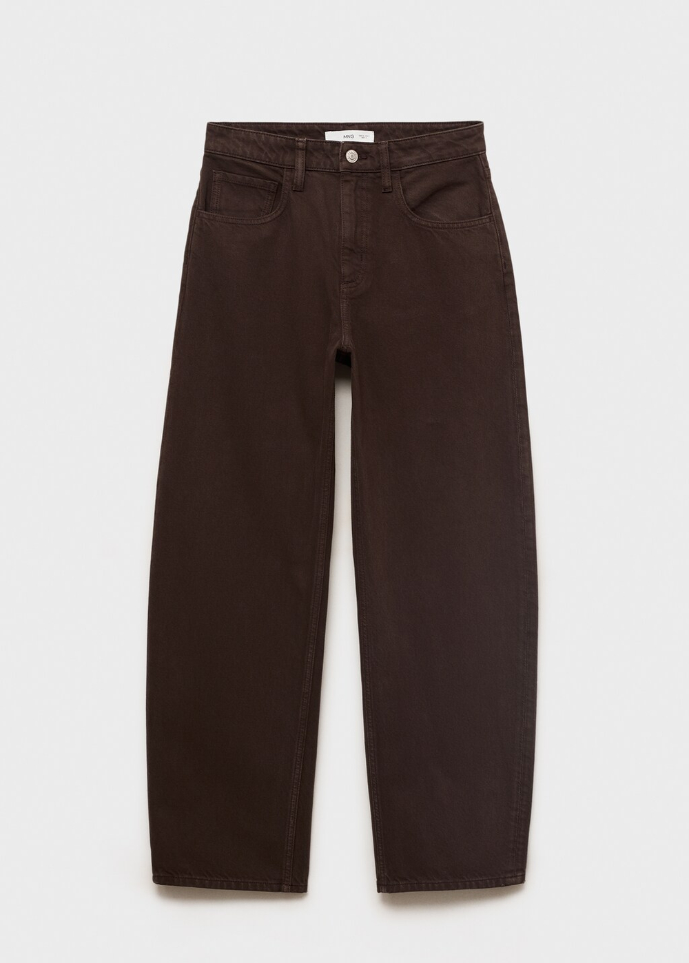 Джинсы barrel с высокой посадкой