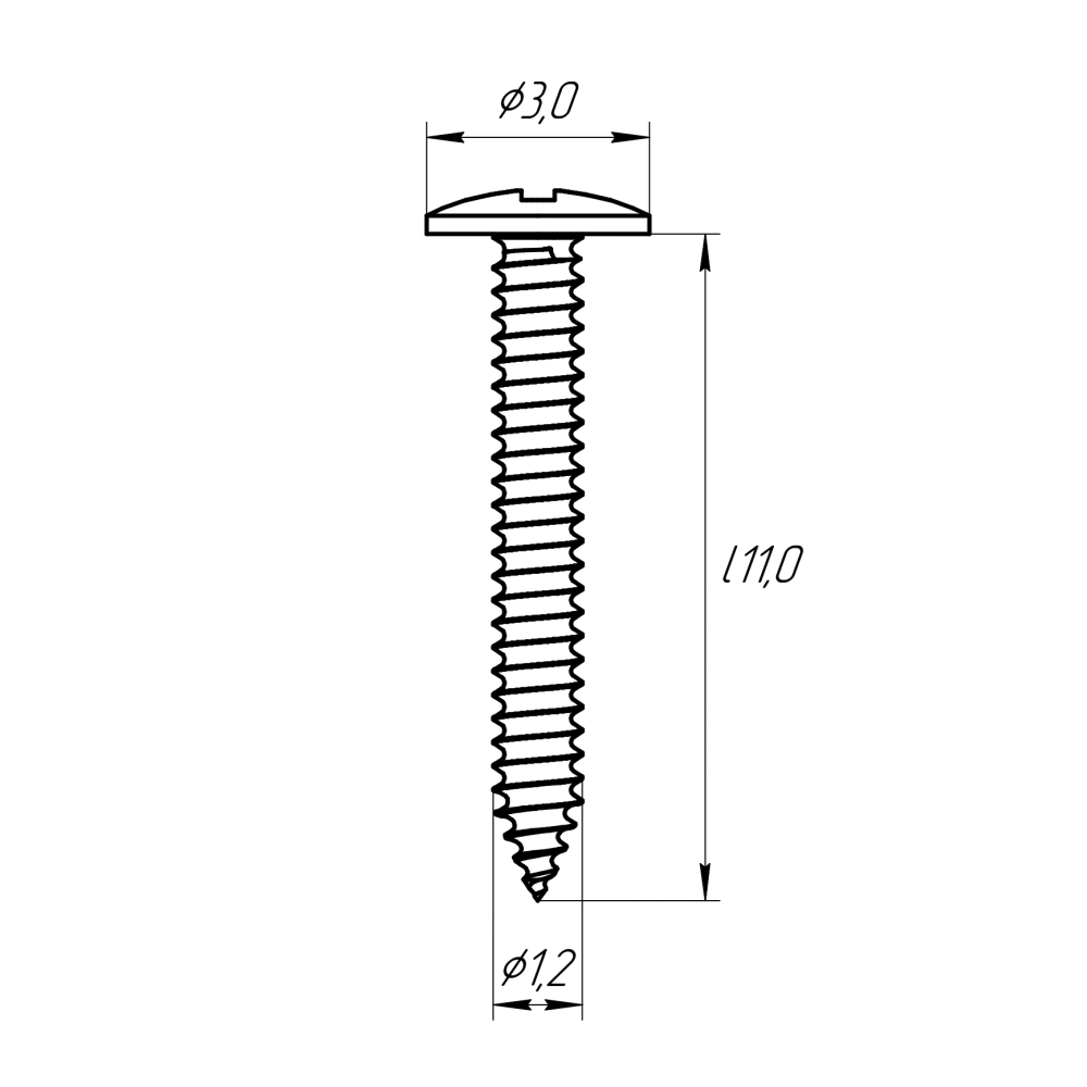 Винт для остеосинтеза